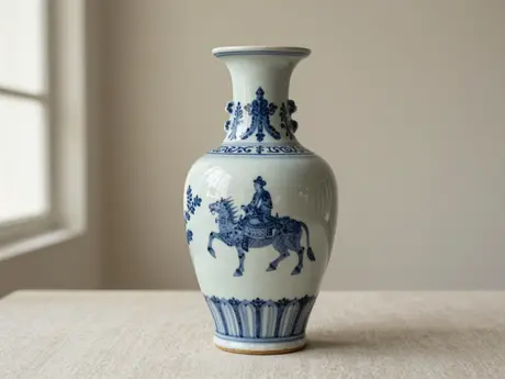 Chinese export porcelain vase, c. 1900