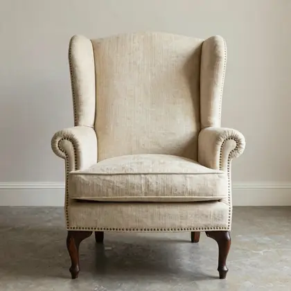 Antique wingback chair
