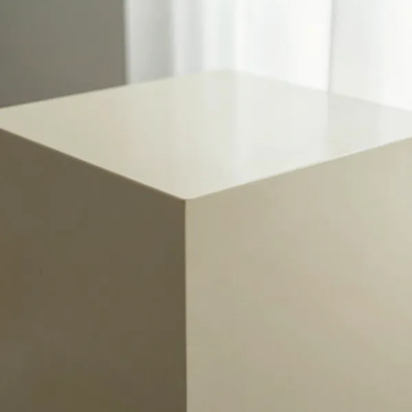 Illustrative: 1980s postmodern laminate side table in the Memphis manner