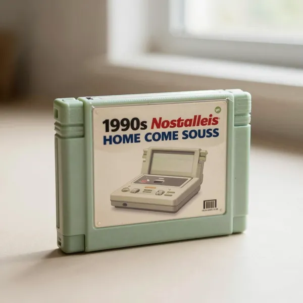 Illustrative: factory-sealed 1990s home console cartridge game, common title with intact shrink wrap