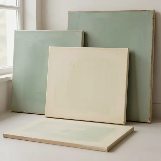 Antique color field canvases
