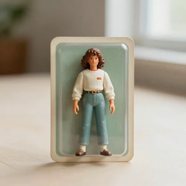 Illustrative: early 1980s carded figure, sealed on an unbent card