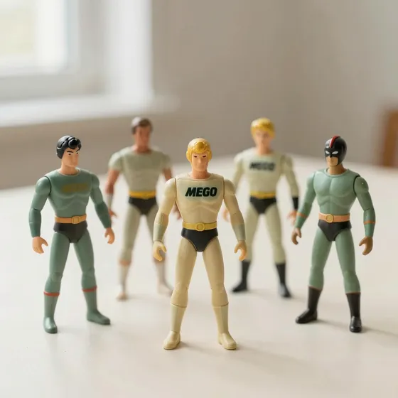Antique mego superheroes