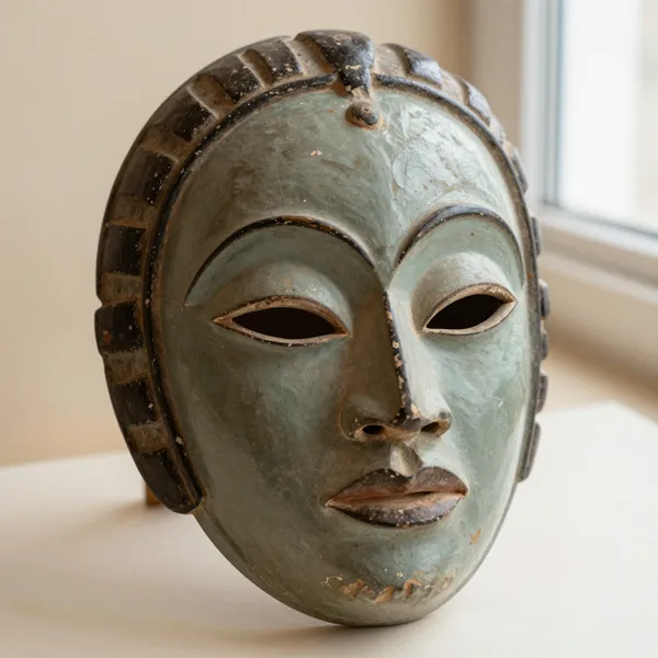 Illustrative: later decorative mask carved for the travel market, good display condition