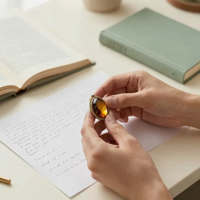Researching the value of an antique amber jewelry piece
