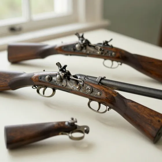 Antique flintlock & percussion pistols
