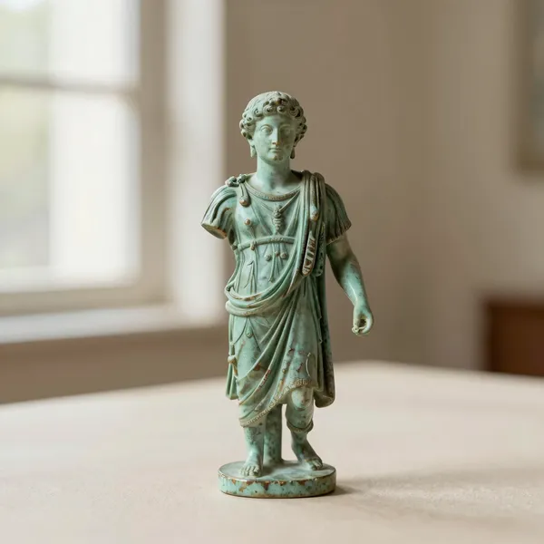 Illustrative: Roman bronze figure of a deity, 2nd century