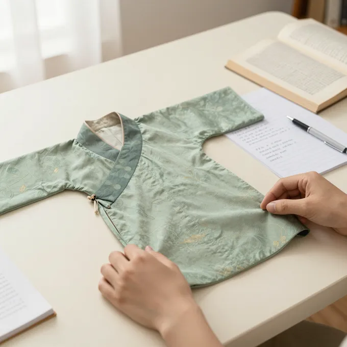 Researching the value of an antique asian costumes piece