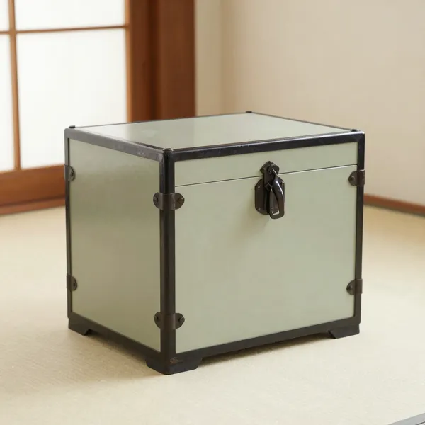 Illustrative: Meiji-period kiri and keyaki merchant tansu with iron fittings and original lacquer