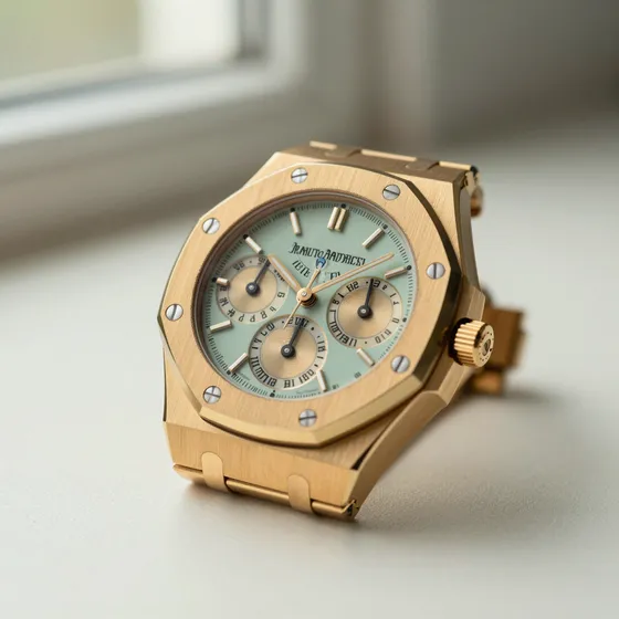 Antique perpetual calendar in gold
