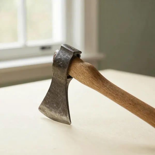 Illustrative: A Kelly Registered embossed single-bit felling axe, mid-20th century