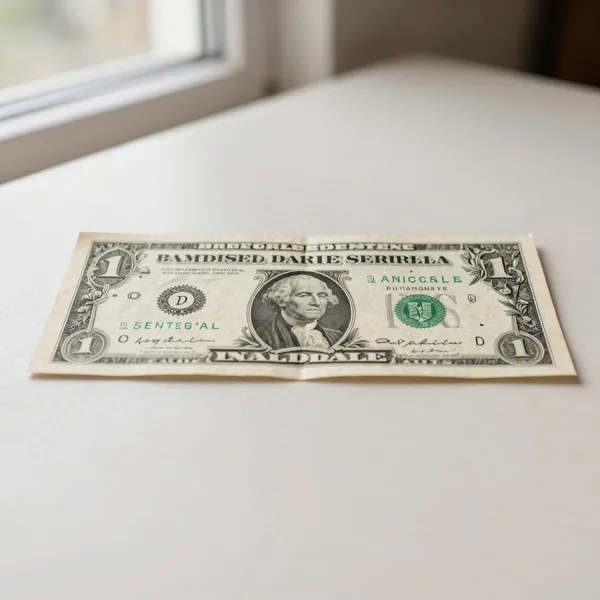Illustrative: 1899 $1 'Black Eagle' silver certificate, lightly circulated