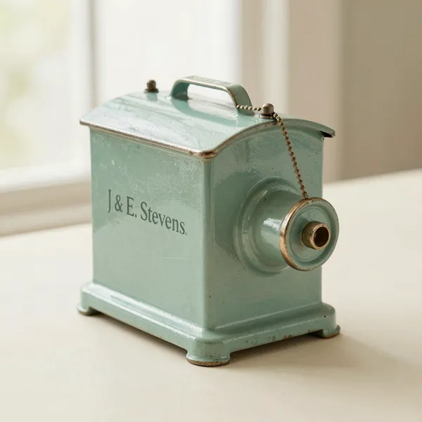 Illustrative: J. & E. Stevens cast iron mechanical bank, worn original paint, working action