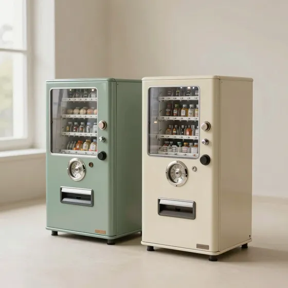 Antique coin-operated vending machines