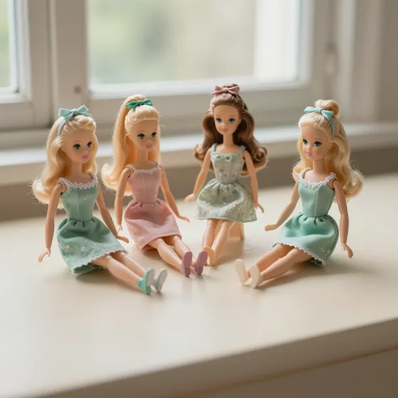 Antique bubblecut & american girl barbie