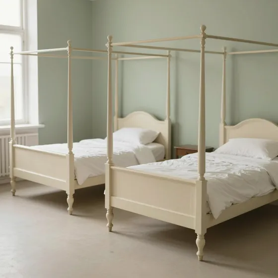 Antique four-poster & tester beds