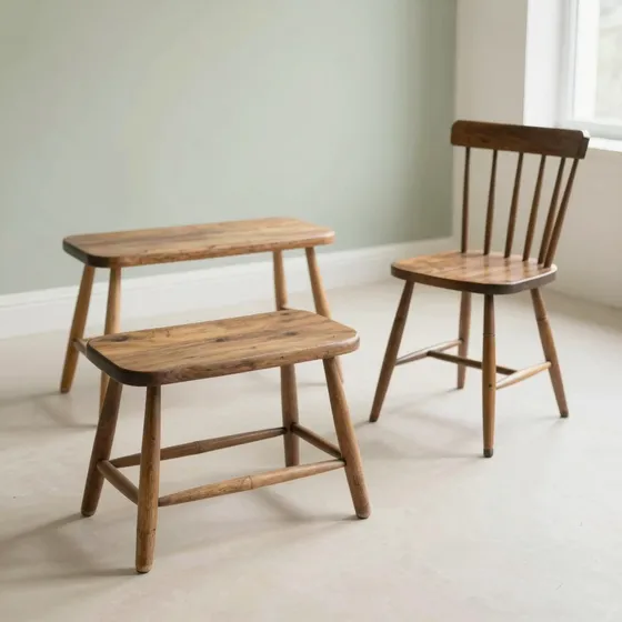 Antique windsor & country stools