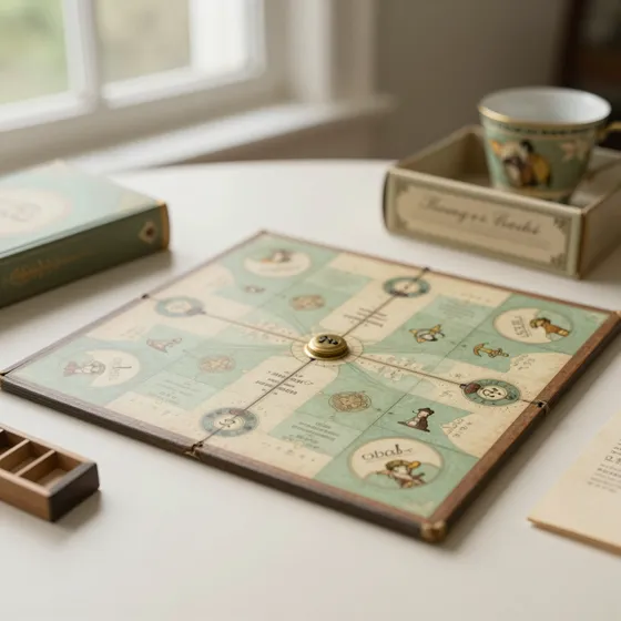 Antique victorian parlour games
