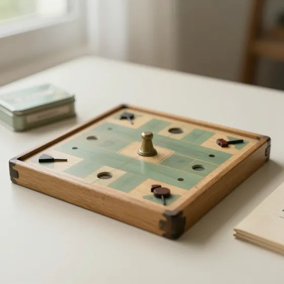 Antique wooden and tin games