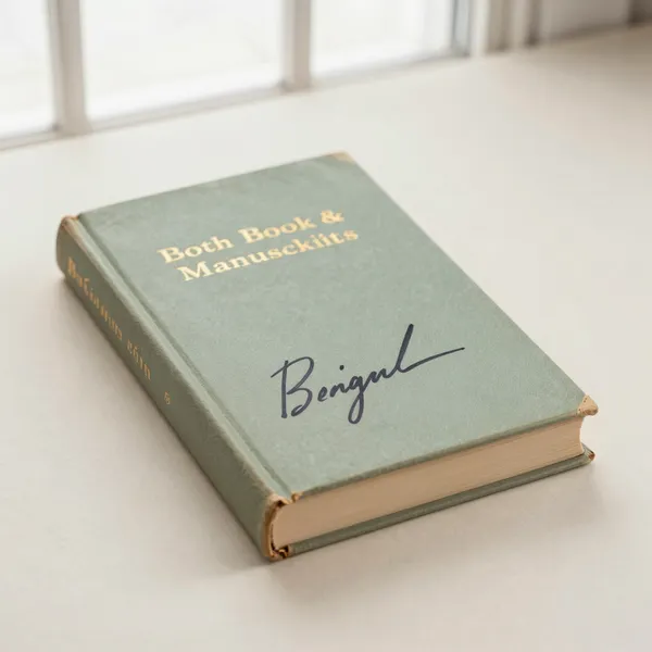 Illustrative: a 20th-century literary first edition, signed by the author, in original dust jacket
