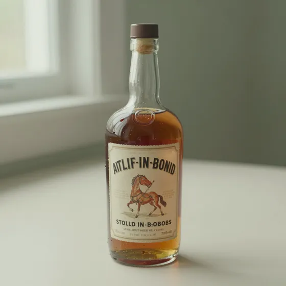 Antique bottled-in-bond bourbon
