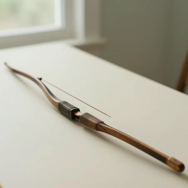 Illustrative: a late-19th-century Native American sinew-backed wood bow from the Plains region