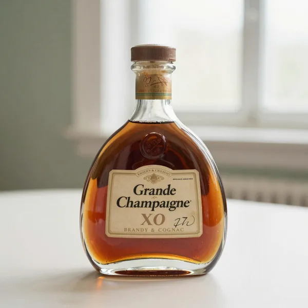 Illustrative: a 1970s Grande Champagne cognac, XO, sealed with an intact capsule and clean house label