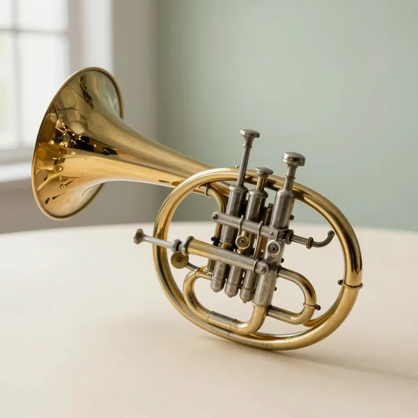 Illustrative: mid-century Gebr. Alexander Model 103 French horn in good playing order