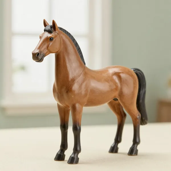 Illustrative: 1960s glossy Fighting Stallion in bay, original finish with light rubs