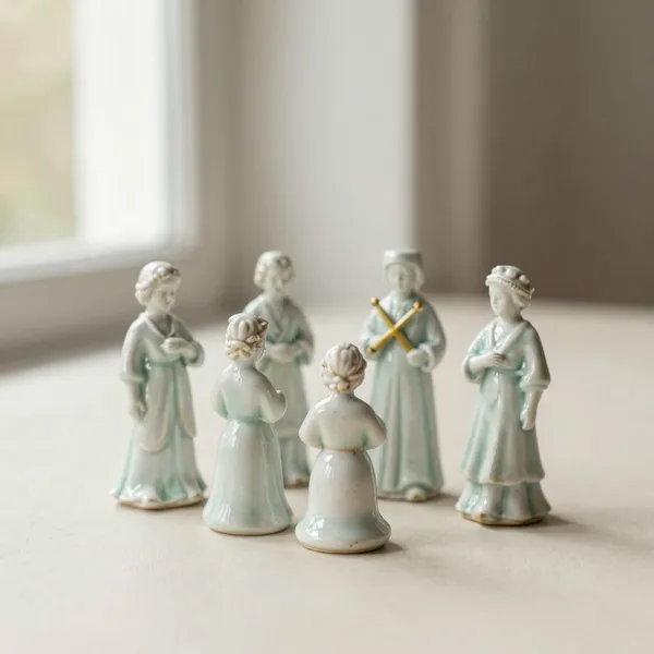 Illustrative: late 19th-century Meissen porcelain figure group, crossed-swords mark, minor restoration to one hand