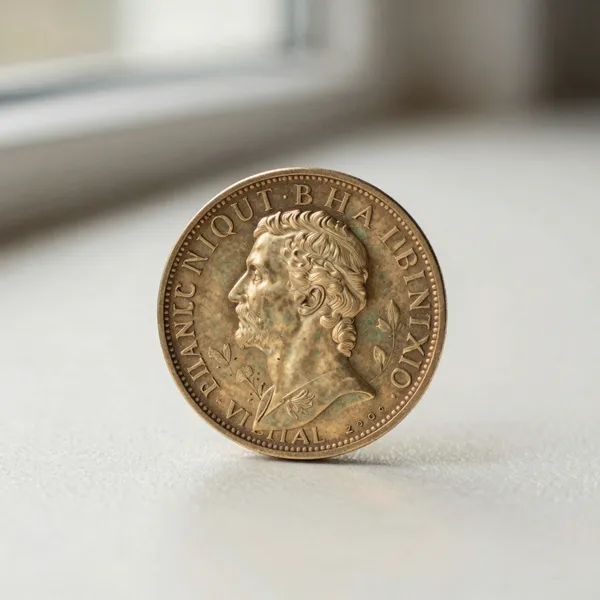 Illustrative: Victorian gold sovereign, 1880s London mint, light wear