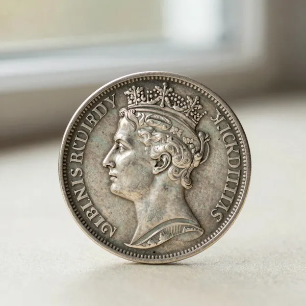 Illustrative: British silver crown, early 20th century, uncirculated detail