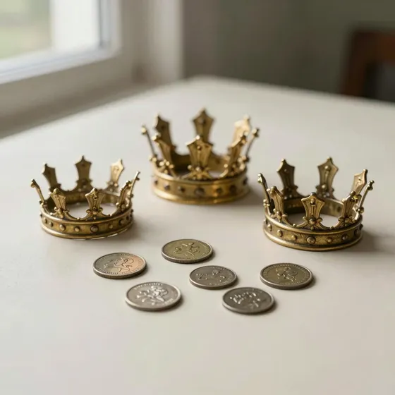 Antique commemorative crowns