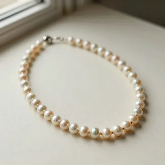 Antique pearl strand necklace