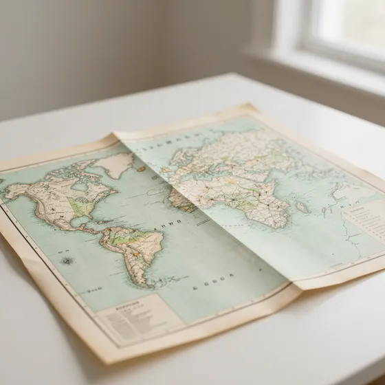 Antique sea charts