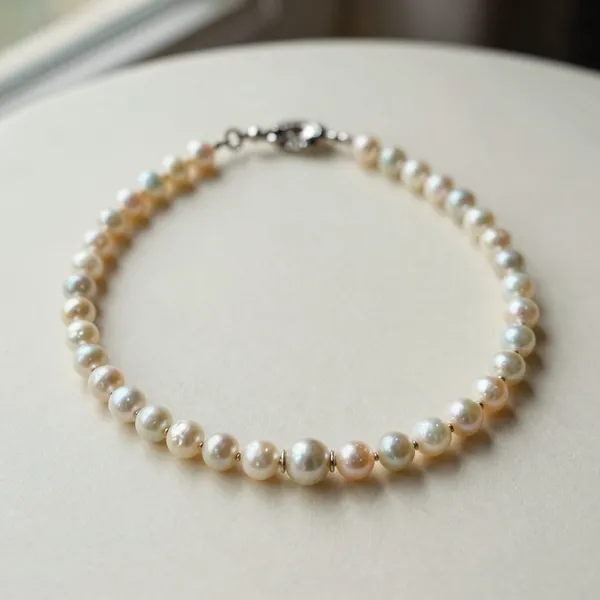 Illustrative: Edwardian graduated natural pearl necklace with a diamond-set clasp