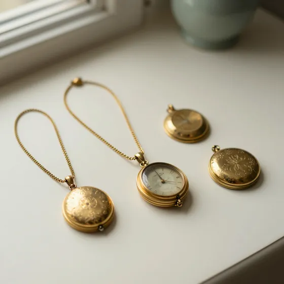 Antique victorian gold lockets