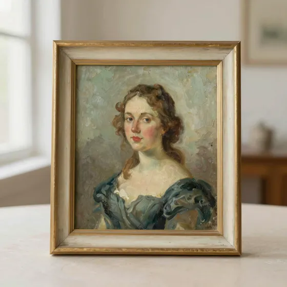 Antique portrait paintings