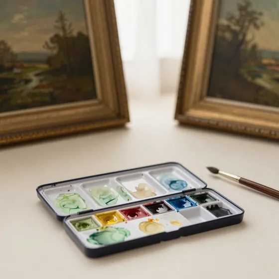 Antique watercolours