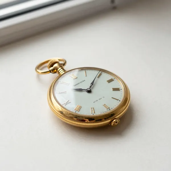 Illustrative: an 18k gold hunter-case Swiss watch, engraved case, late 19th century