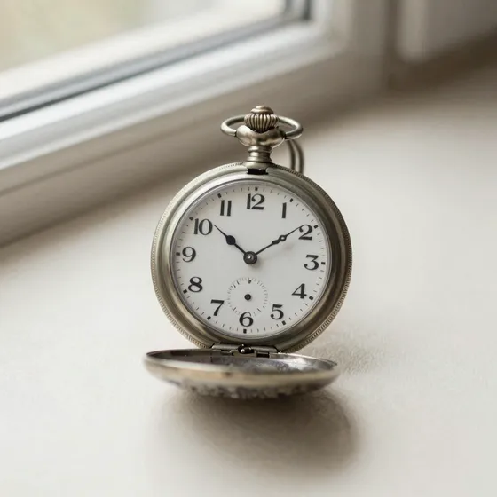 Antique railroad-grade pocket watch