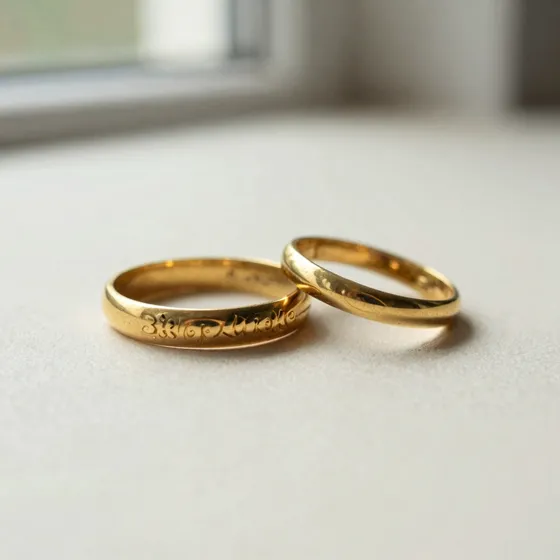 Antique georgian gold bands