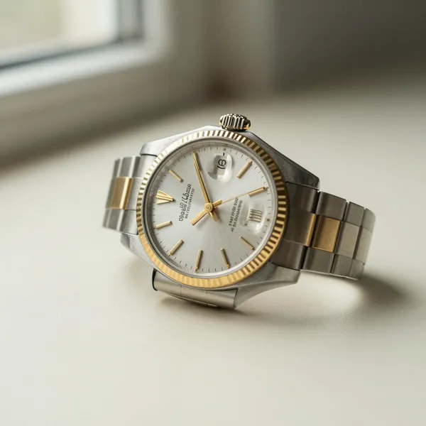 Illustrative: 1960s Datejust ref. 1601 in steel and gold with original silver dial