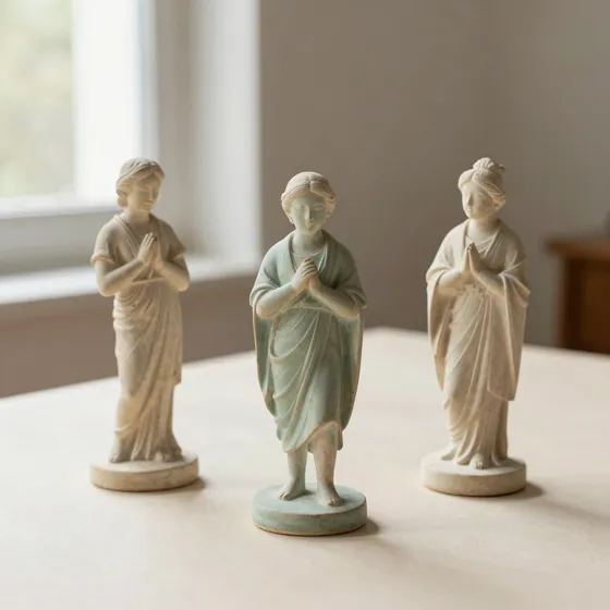Antique terracotta & plaster
