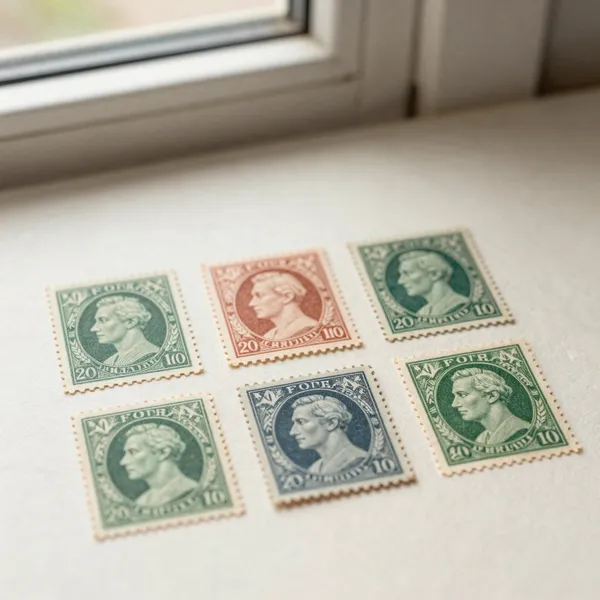 Illustrative: a 20th-century definitive showing a documented color-shift variety