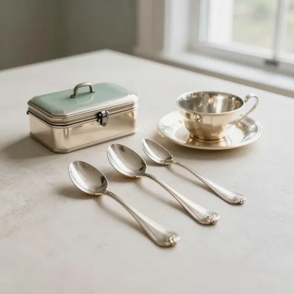 Illustrative: Victorian sterling flatware service, full canteen, matched and cased